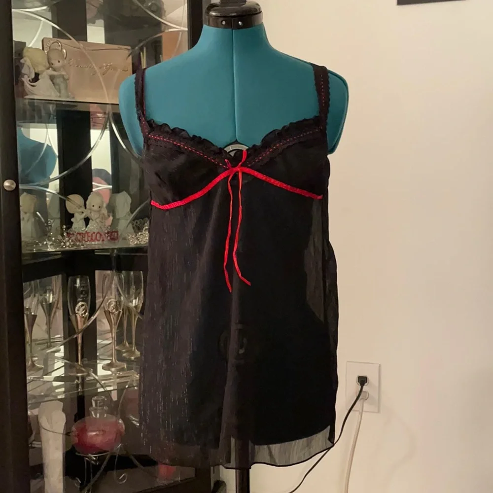 Red and Black Lingerie Set